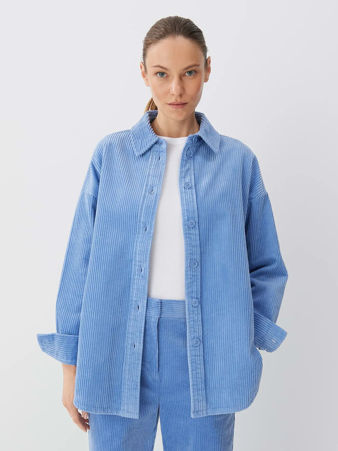 SOMEDAY | Cord Overshirt ZNEESA | 